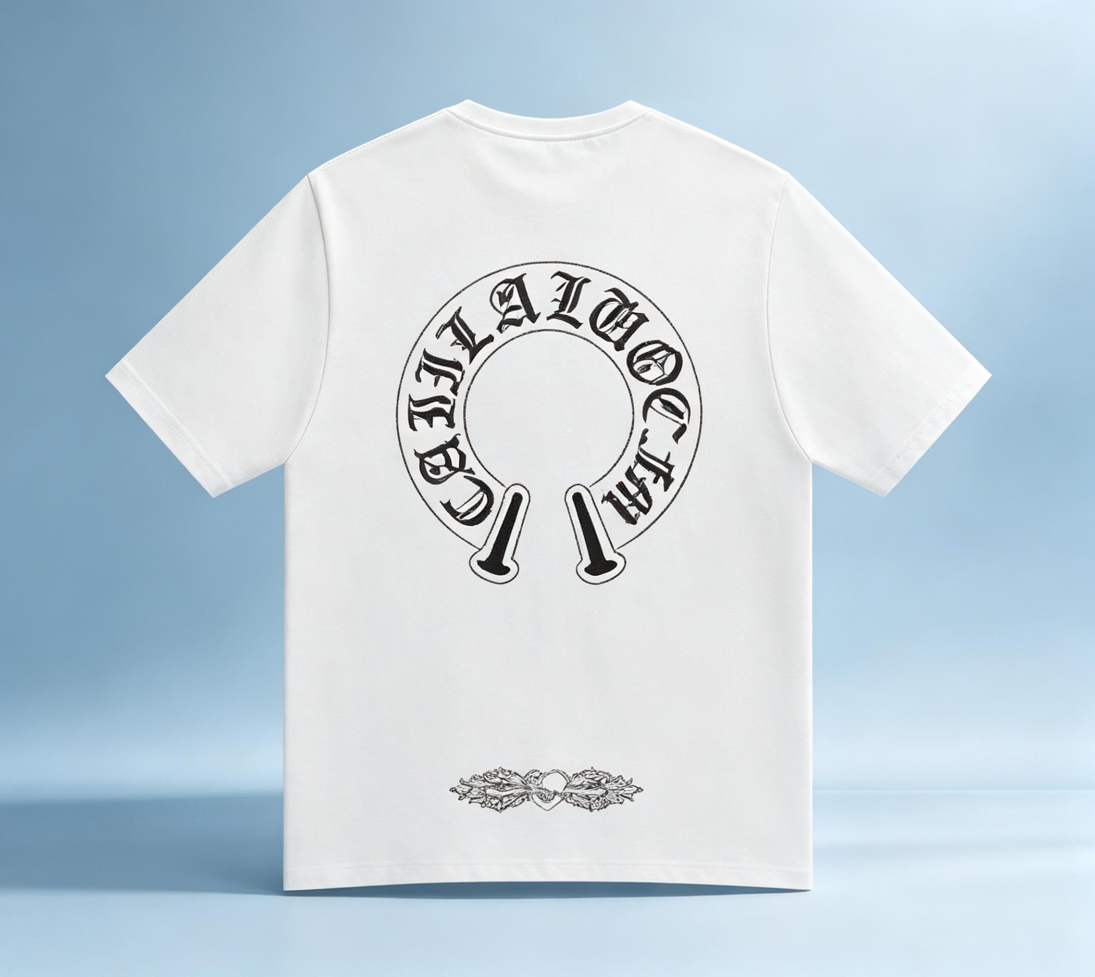 100% Cotton High Street Retro Charcoal Grey T Shirt Men's Women's Laser Flocking & Suede Print Heavyweight Oversize Loose Fit Unisex Couple Streetwear Tee