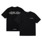 High Street Retro Grey Washed Distressed Embroidered T-Shirt Men's Women's Suede Print Heavyweight Oversize Loose Fit Unisex Couple Streetwear Tee
